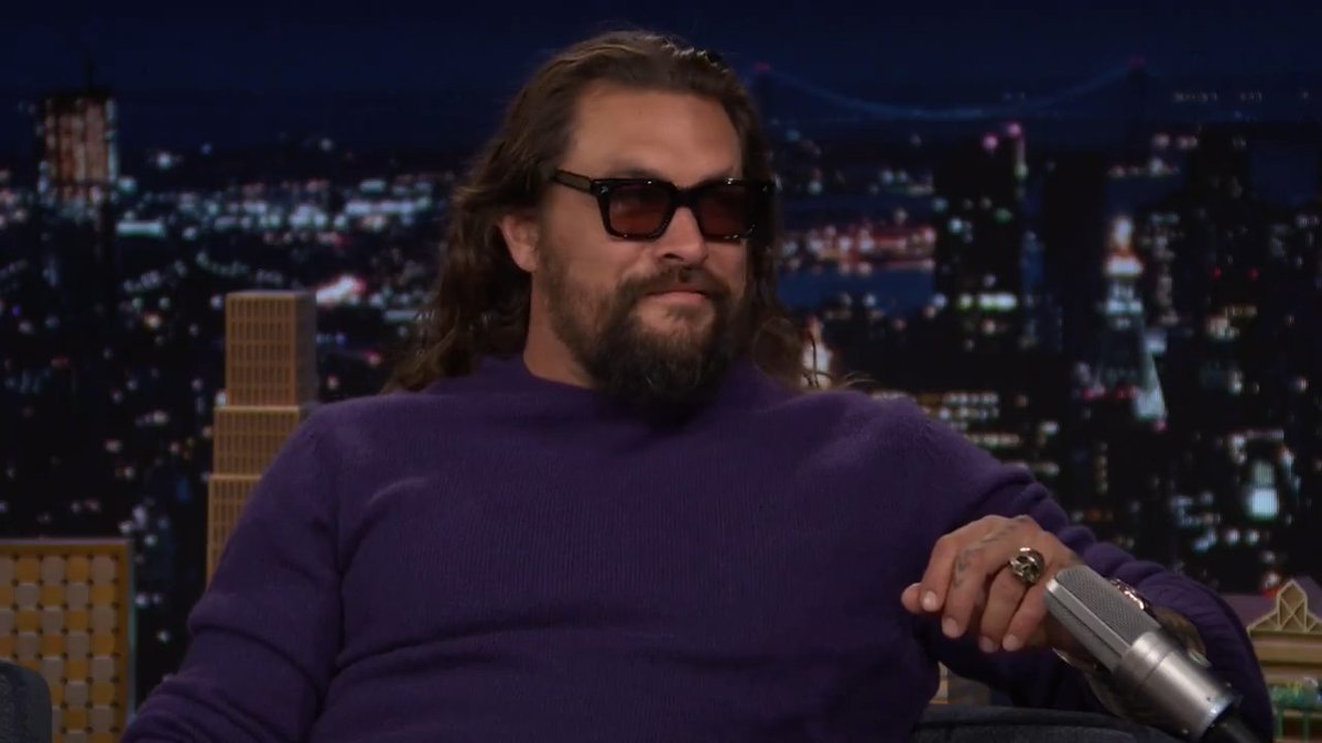 Jason Momoa remembers the late great Ozzy Osbourne 🖤 #FallonTonight
