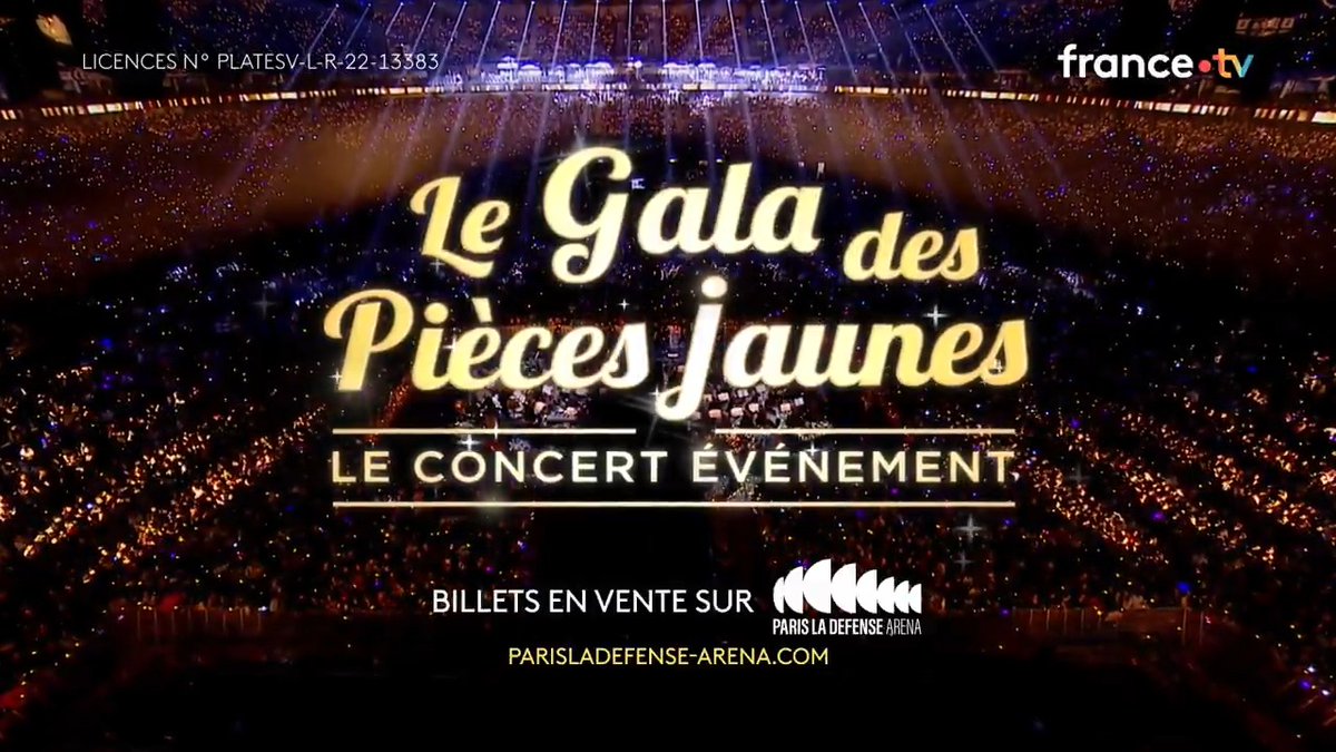 Le line up du Gala des Pièces Jaunes est juste 🤩 ! Pour ceux qui veulent voir ça en live, il reste encore des places 👉 Et pour les autres, rendez-vous le vendredi 30 janvier sur ou France 2 ! Paris La Défense Arena