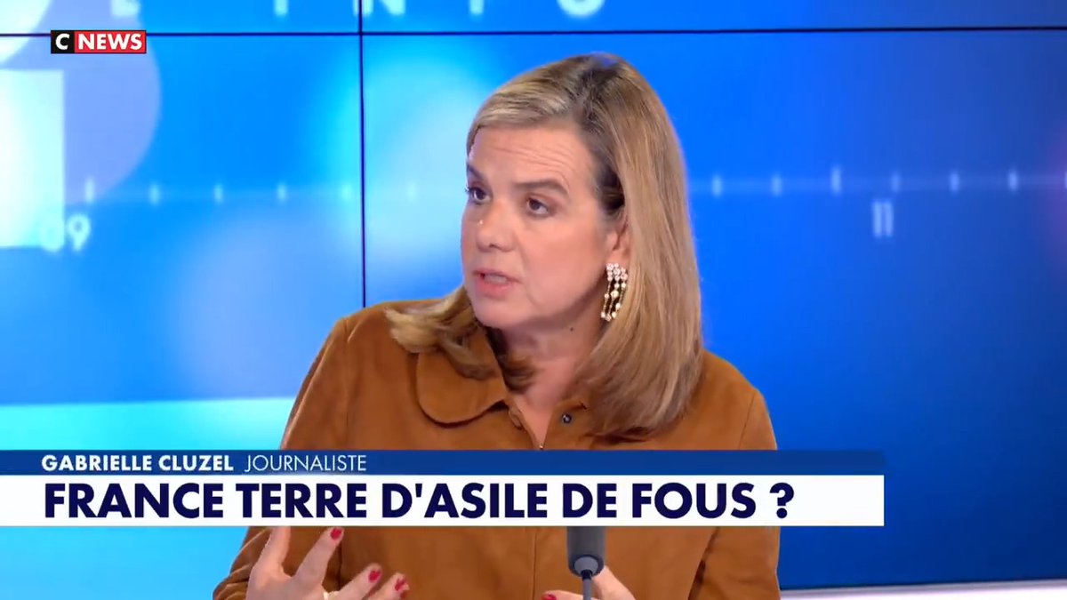 📺 « La France n’est plus une terre d’asile mais un asile tout court. Et les fous sont aussi parmi ceux qui nous gouvernent. » Gabrielle Cluzel sur Face à l’Info (CNEWS)