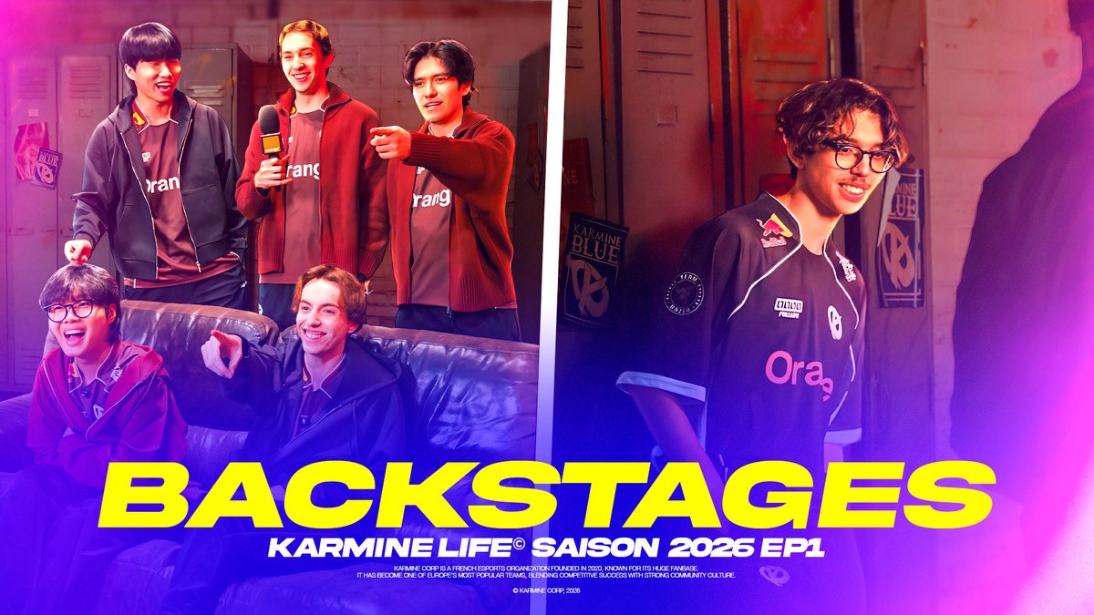 Avant l’affrontement de demain, on vous emmène en coulisses pour patienter 😁 🎥 Les Karmine Life sont de retour et ouvrent l’année avec les backstages de nos annonces 2026, dès maintenant sur YouTube !