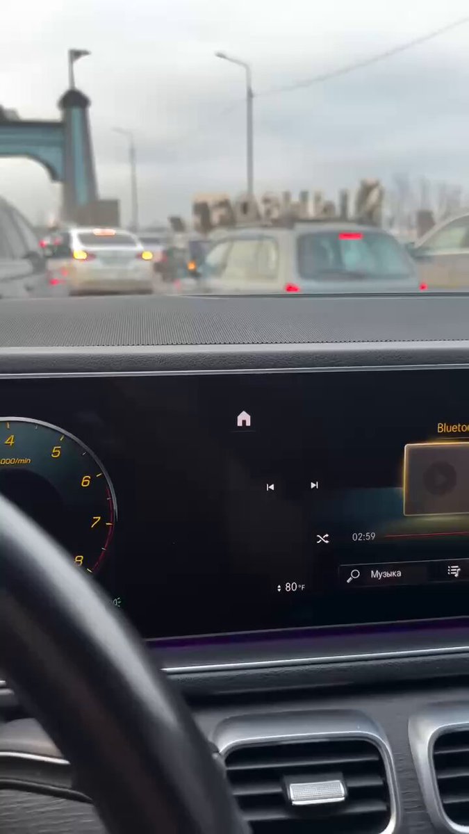 Grozny traffic jam with ambulances in a video local channels claim shows the first minutes after Adam Kadyrov’s car crash, unverified at this time.
