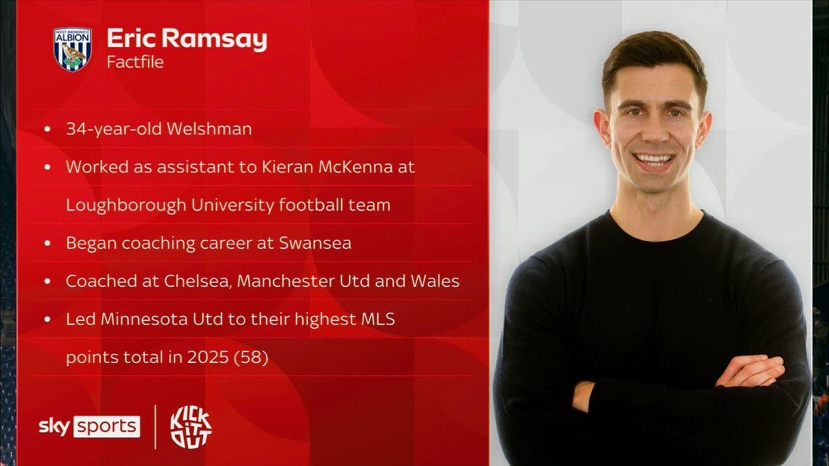 “He sounds the part, but he needs to make sure he does his bit on the pitch as well.” West Brom's Eric Ramsay is the youngest British coach to ever earn his UEFA Pro Licence 👀