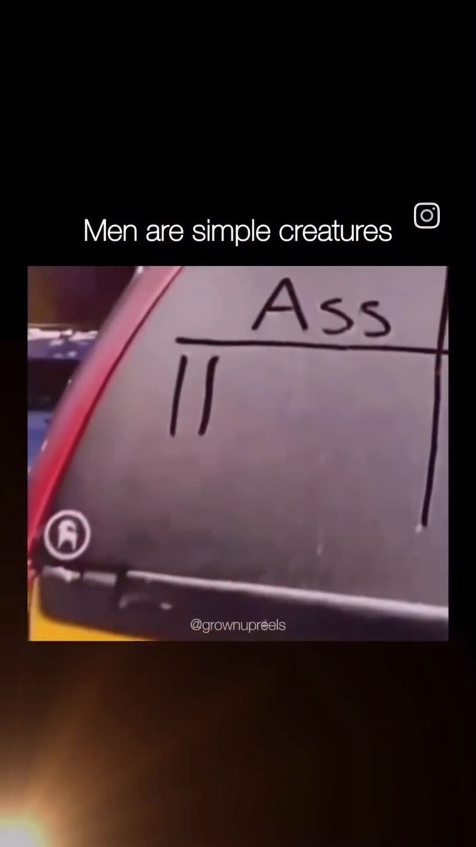 Men are simple creatures
