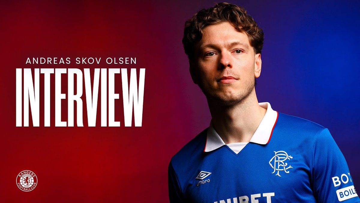 🎙️ Andreas Skov Olsen spoke to RangersTV for the first time after signing on loan for the club.