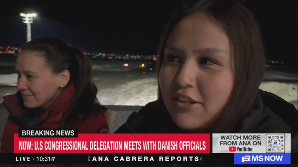 Greenland resident: Now Trump is talking about, it's not only the for the security. He just wants the country, but we're not for sale. We are still people, real people living here, and we want to be respected for that.