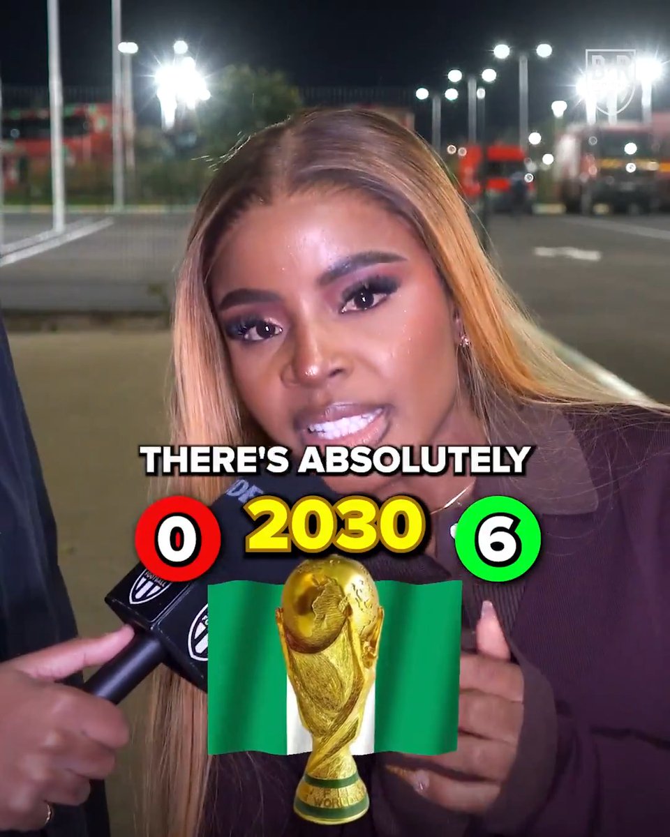 After missing the 2022 and 2026 World Cups, Nigeria fans are positive they'll be at the 2030 tournament 🔒 (w/ Miles 🫰🏾🇬🇭)