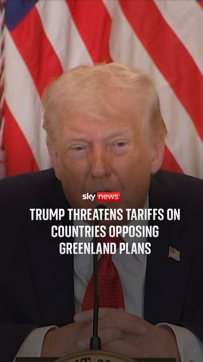 Donald Trump threatened to place tariffs on nations that do not go along with his ambitions to annex Greenland. The US President did not say which countries might be hit with new tariffs, or what authority he would invoke to use tariffs in pursuit of his goal.