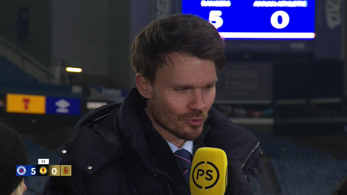 Danny Röhl joins our panel following a 5-0 win for his Rangers Football Club side tonight 🔵 "Three months ago, I was not really sure that everyone had the quality to play here. Now, you see the players step up." 🗣️ #ScottishCup