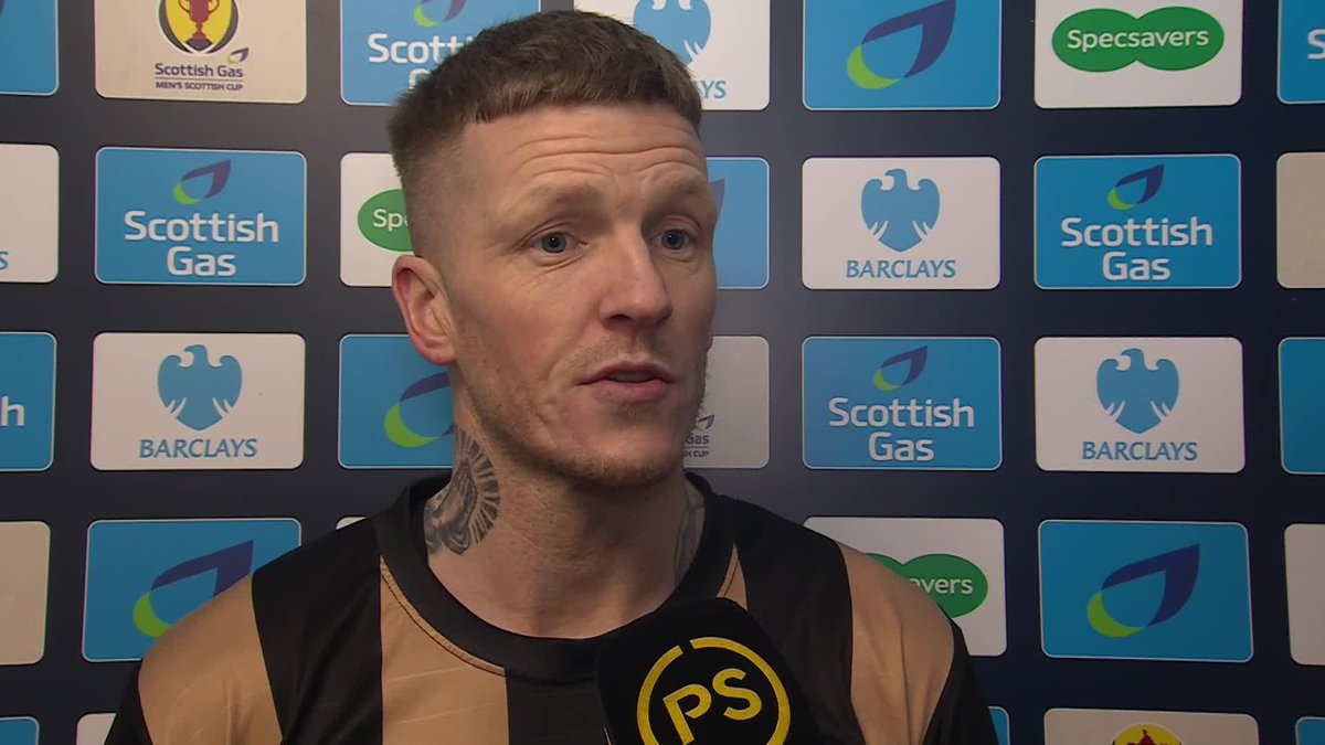 "I'm really proud of the players, actually" 🗣️ Annan Athletic FC player-manager Willie Gibson reflects on tonight's loss at Ibrox ⚫🟡 #ScottishCup