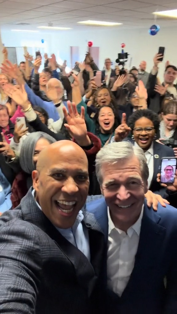 Great day in Charlotte with @corybooker firing the people up!