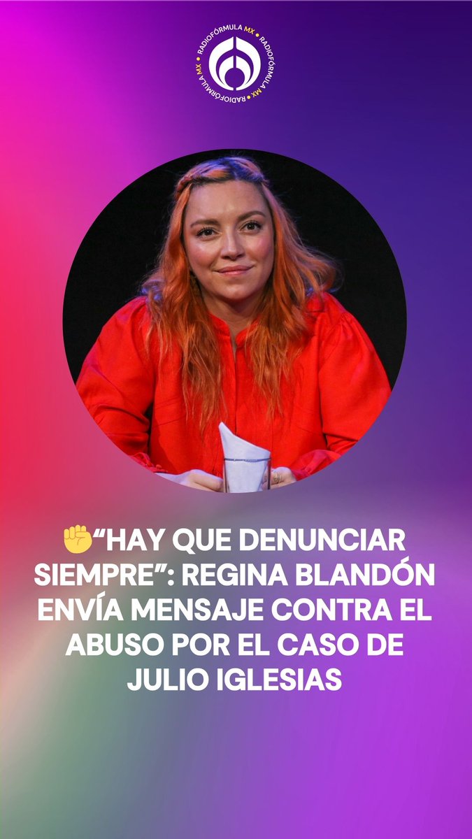 ✊ “Hay que denunciar siempre”. Regina Blandón se pronuncia al ser cuestionada por lo que está pasando en el mundo con Julio Iglesias y subraya que, para las víctimas de abuso, existe un “shock brutal” por lo que no hay un momento correcto para hablar: “es cuando la persona se siente lista” 💜. #TodoParaLaMujer con Maxine Woodside (Maxine Woodside)
