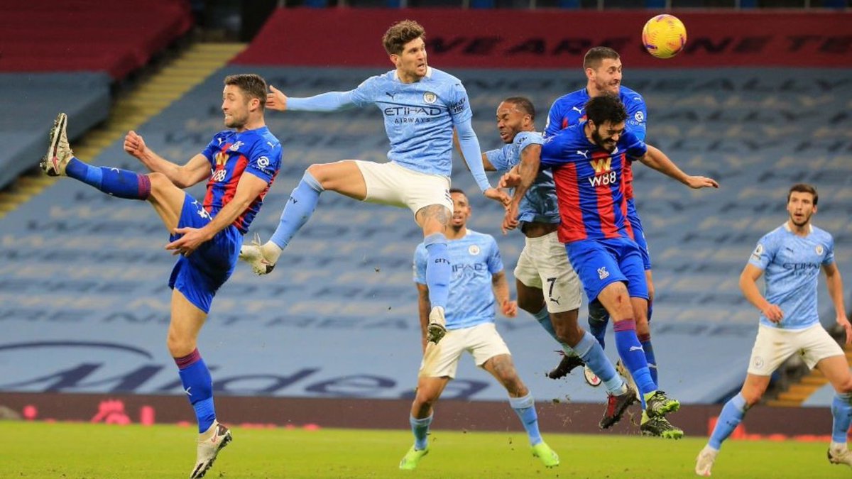 #OnThisDay: #ManCity 4-0 Crystal Palace [2021] ⚽️ [26', 68'] John Stones ⚽️ [56'] Ilkay Gündogan ⚽️ [88'] Raheem Raheem Sterling