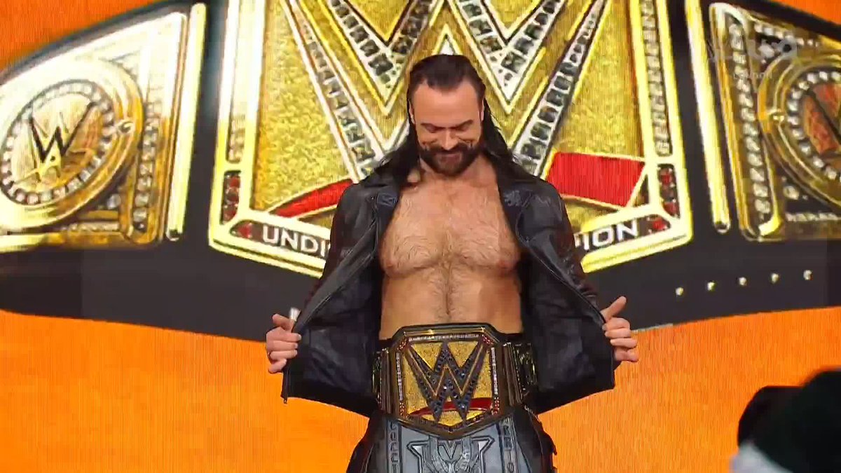 An entrance fit for a champ! 💪 Drew