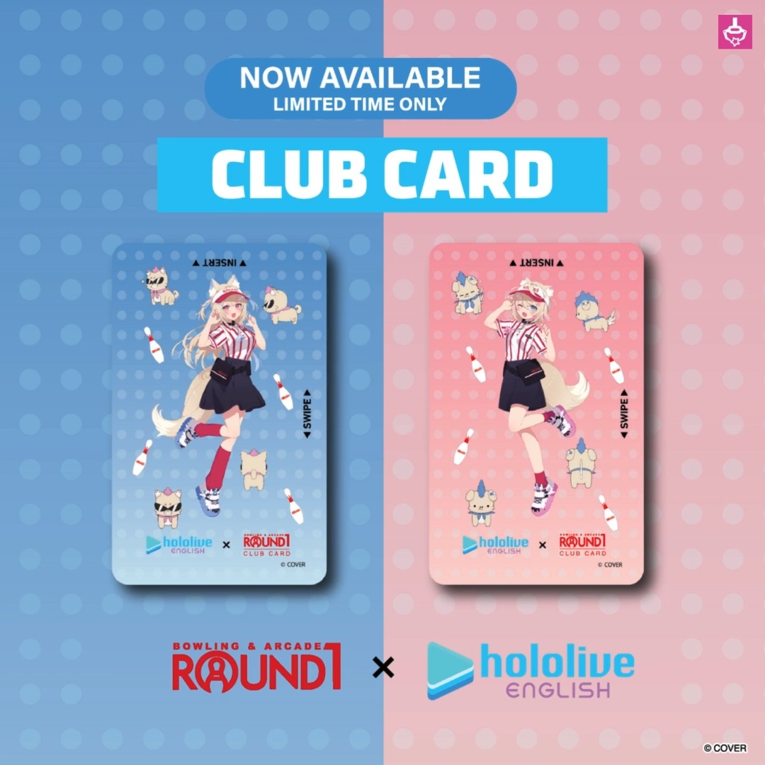 It's game time, Ruffians! 🐾✨ Big fun is here with exclusive FUWAMOCO club cards available now at all Round1 locations! A must-have for every fluffy collection! BAU BAU!! 🩵🩷 Just $2 to activate and $5 first year annual fee. Head to Round1 to get yours today! Click the link in our bio for more details! #round1 #round1 #holoR1 #FUWAMOCO #Ruffians