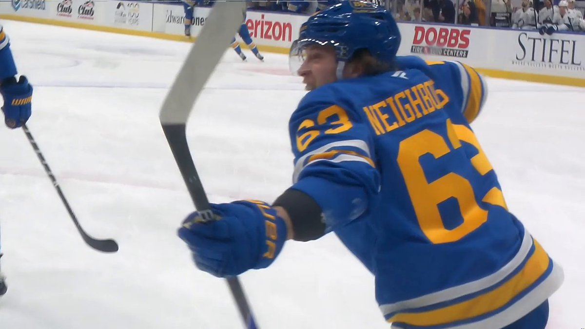 The St. Louis Blues score TWO goals in just 30 seconds‼️
