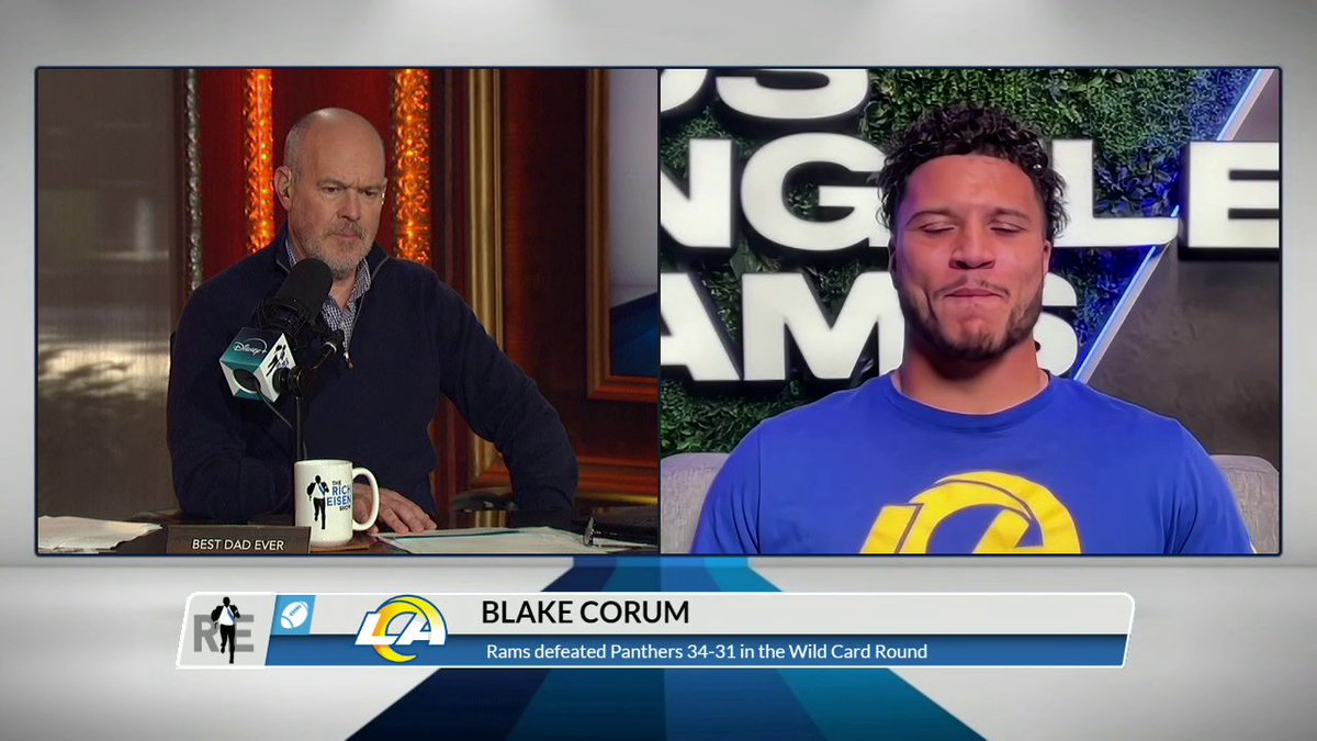 "We're enough." Blake Corum shares Sean McVay's message to the Rams heading into this weekend's playoff matchup against the Bears 💪 (via Rich Eisen Show)