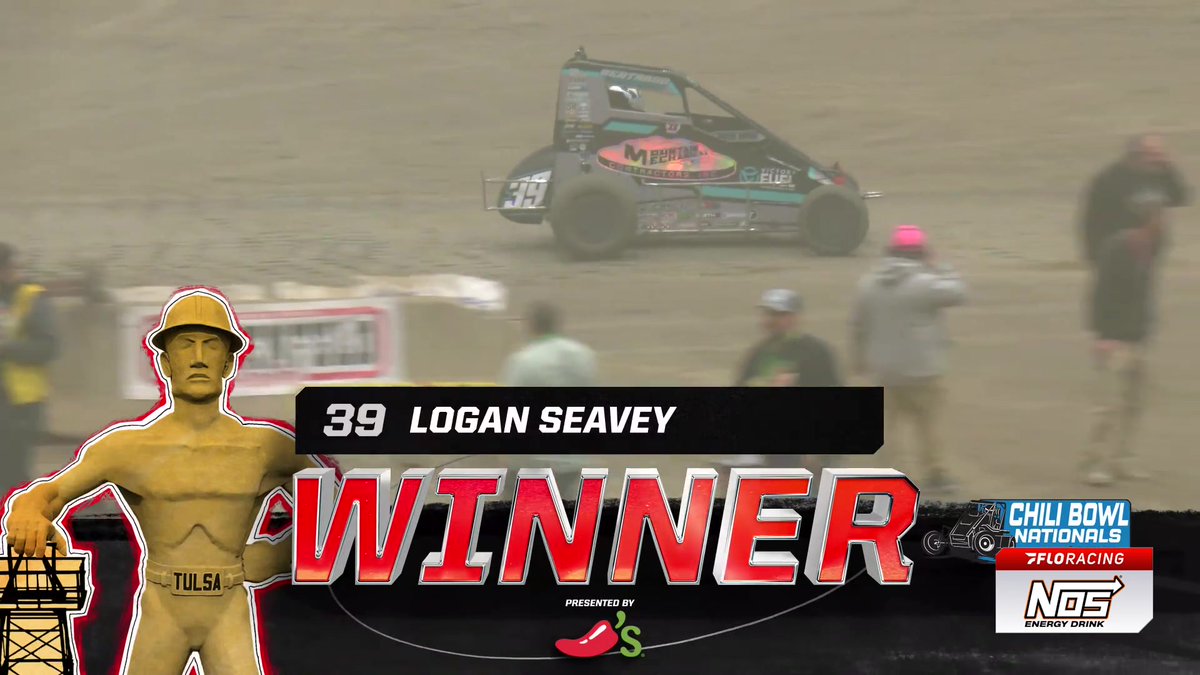 🏁 Logan Seavey makes it four Friday prelim wins in a row! Justin Grant 🇺🇸 holds on for the 2nd lock-in spot! #ChiliBowl | NOS Energy Drink