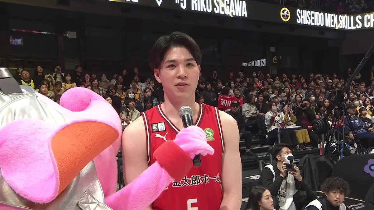 ⚡️SHISEIDO MEN SKILLS CHALLENGE⚡️ ハートが強すぎる千葉ジェッツ末っ子❤️‍🔥 千葉J#5 瀬川 琉久 千葉ジェッツふなばし 🛫PAINT IT JETS✨ 📡バスケットLIVEで生配信中 #Bリーグオールスター #SHISEIDOMEN #資生堂メン #Bリーグ #りそなグループ