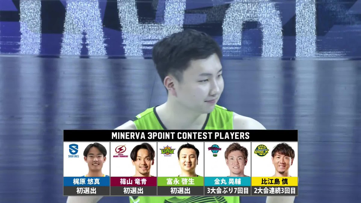 👌MINERVA 3POINT CONTEST👌 出場選手5名が登場! 📡バスケットLIVEで生配信中 #Bリーグオールスター #MINERVA #Bリーグ #りそなグループ