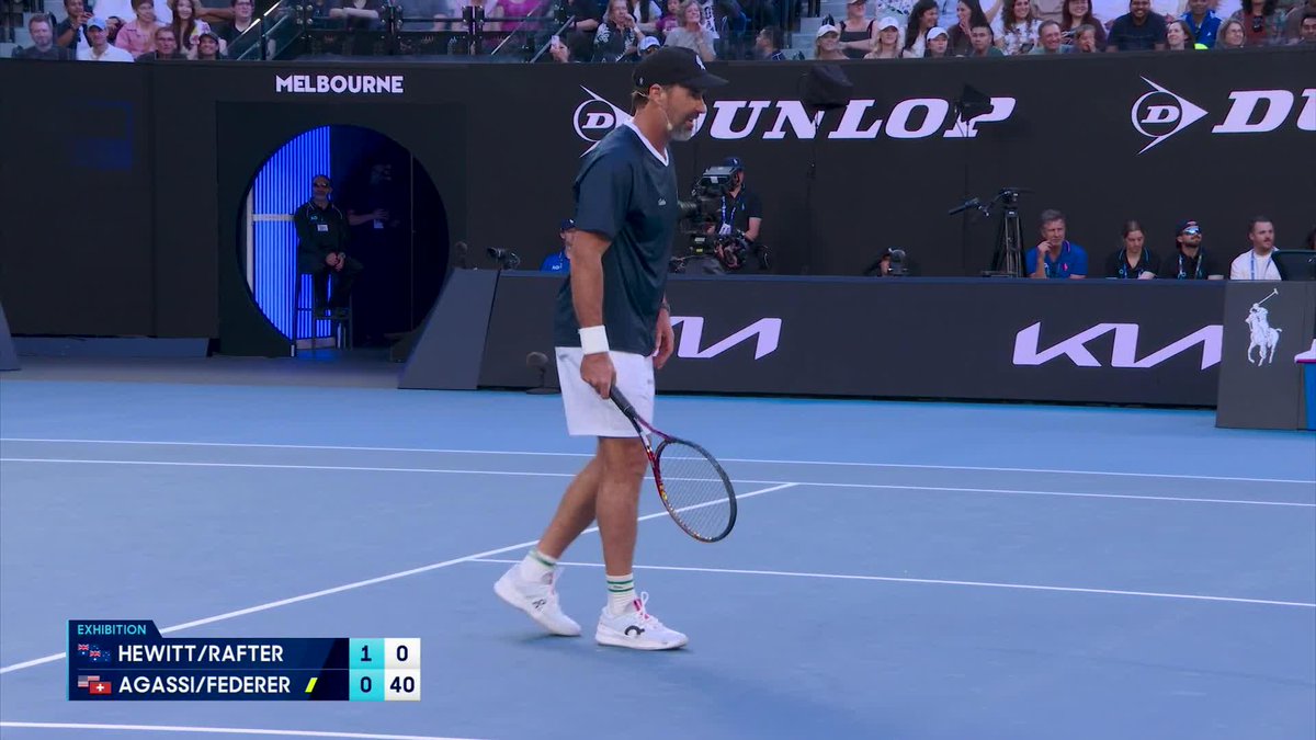An Agassi tweener in the big year of 2026 🤯 Wide World of Sports • ESPN • TNT Sports • WOWOWテニス • #AO26