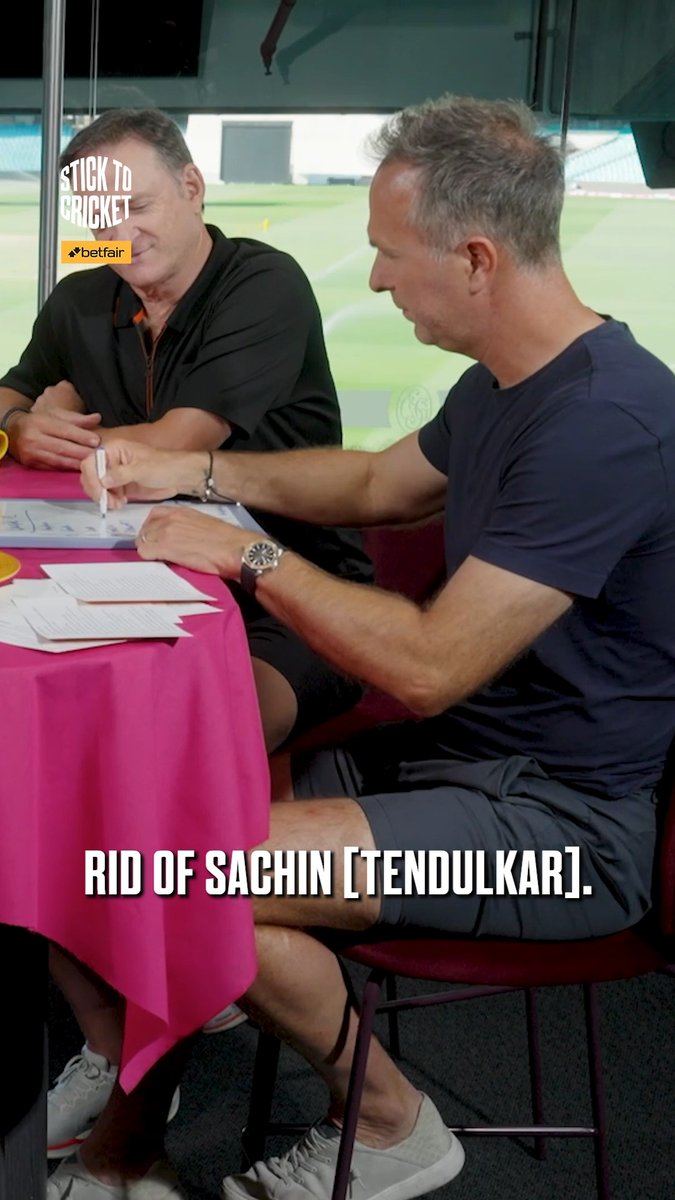 "You'll have to ring him." Bumble rings Sachin to tell him he's not in Mark Waugh's all-time XI. 😂