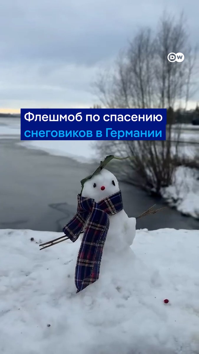 Этот бессмысленный акт вандализма шокировал Гамбург: неизвестный мужчина, проходя по мосту, разрушил десятки снеговиков. В ответ местные жители устроили флешмоб по спасению снеговиков ☃️Видео, которое возвращает веру в людей #dweuromaxx
