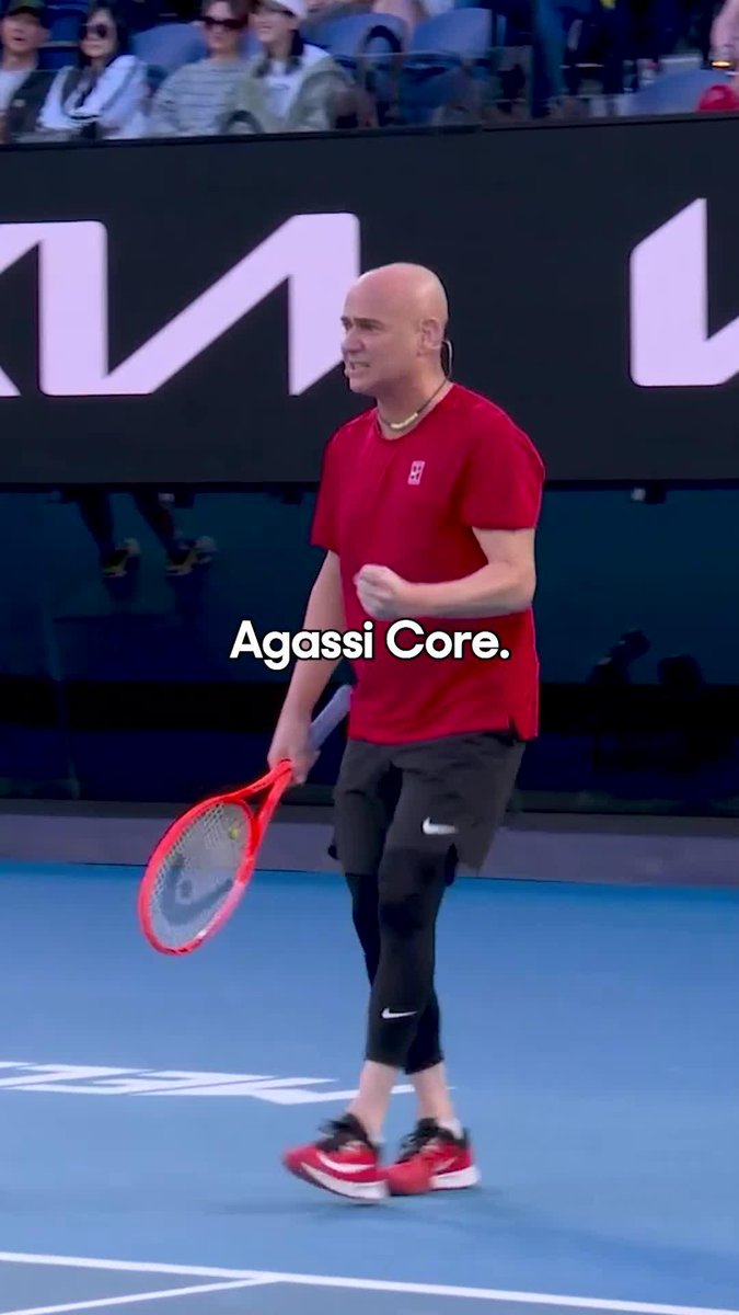 One of a kind 😂 Andre Agassi Wide World of Sports • ESPN • TNT Sports • WOWOWテニス • #AO26