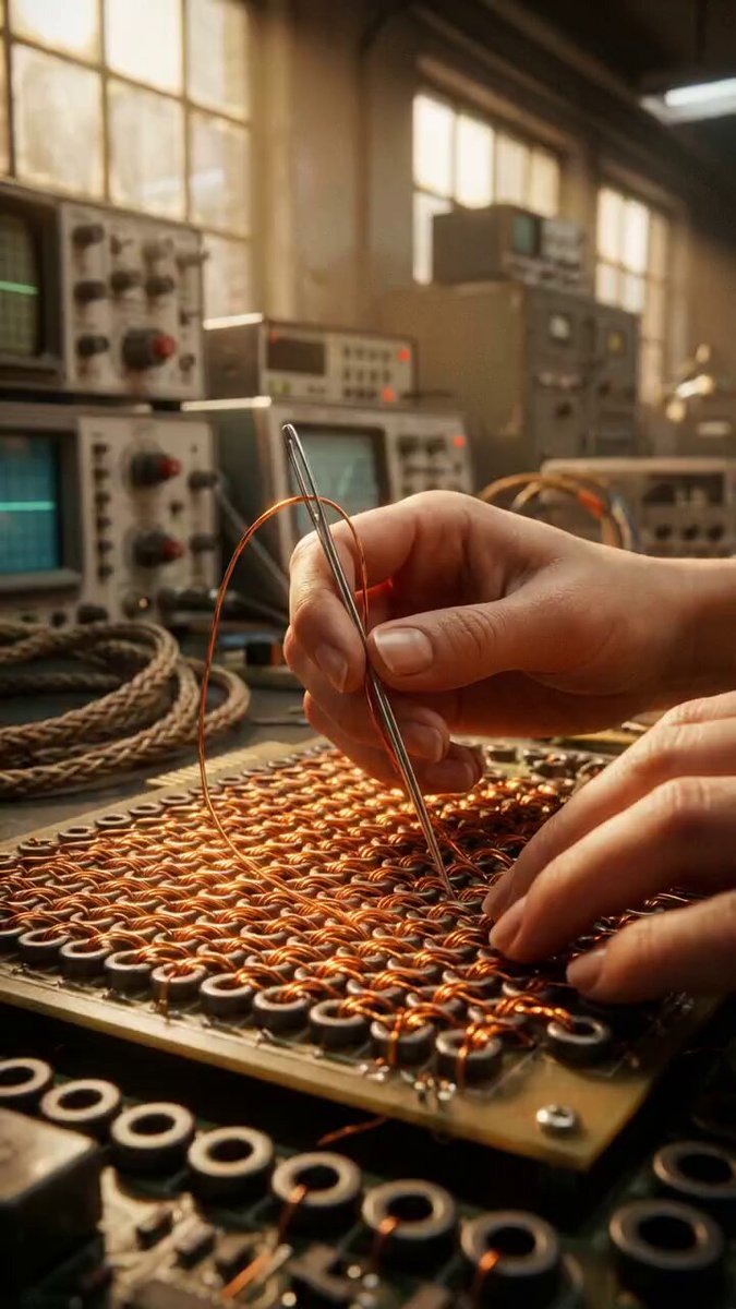 Programs once woven by hand before modern microchips existed