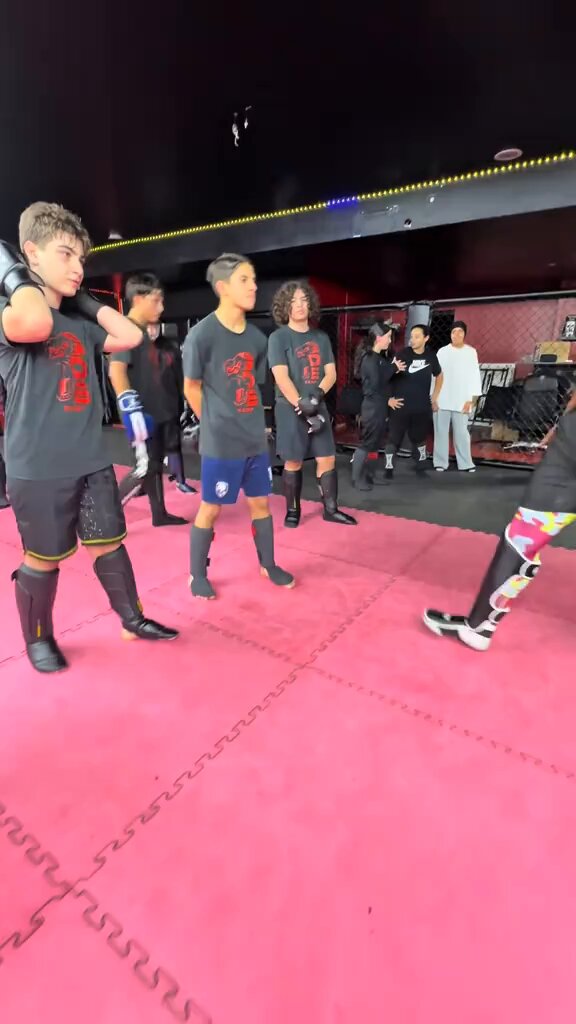 Fransa’da bir MMA kursundaki antrenmandan görüntüler...