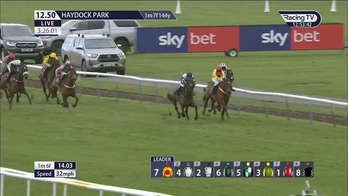 Victory for the nine-year-old Brentford Hope! Nearly two years since his last success, he's now a nine-time winner with this Haydock Park Races win under Megan Fox for Harry Derham and team