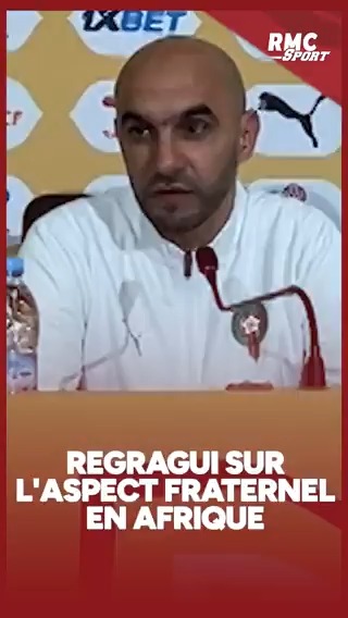 🇲🇦🇸🇳 Belle prise de parole de Walid Regragui sur la fraternité entre le Maroc et le Sénégal, à la veille de la grande finale de la CAN.