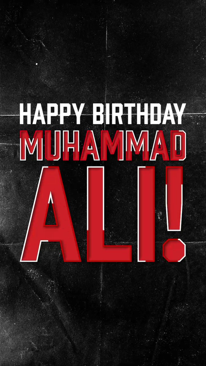 Happy Birthday to the G.O.A.T! Celebrating you today and every day. 🎂🎊 #MuhammadAli #Icon #Birthday #GOAT #Champion #Legend #Boxing