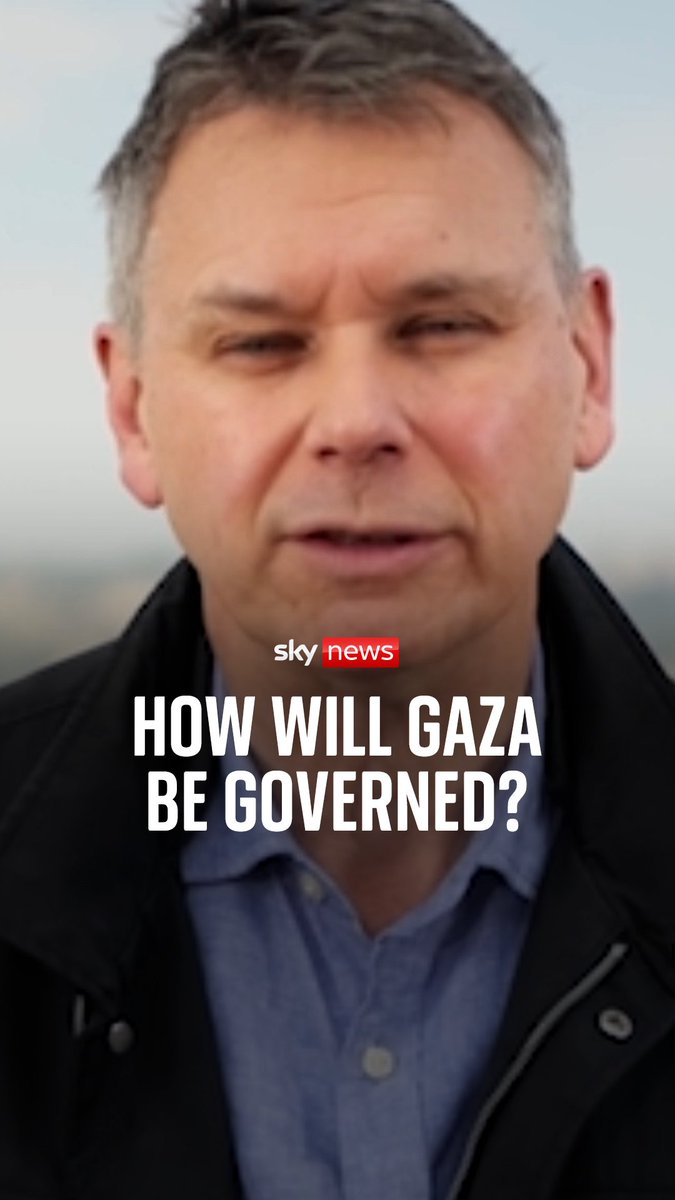 How will Gaza be governed? 'It's complicated, and there are loud voices involved from Americans and people called Tony Blair,' explains Sky's Middle East correspondent Adam Parsons Read more on this: