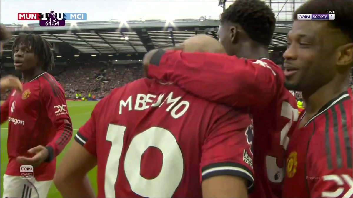 ⚽️🚀 مانشستر يونايتد يفتتح التسجيل… بريان مبويمو ينطلق كالصاروخ ويُعلن أول أهداف ديربي مانشستر #الدوري_الإنجليزي_الممتاز | #مانشستر_يونايتد_مانشستر_سيتي #PremierLeague⁩
