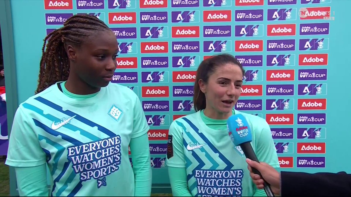 "It's all kind of new for us but the team should be proud of themselves" Danielle van de Donk and Wassa Sangare react to London City Lionesses' 1-0 FA Cup win over Sunderland... 🎙️ Liam MacDevitt 📺 TNT Sports & discovery+ UK