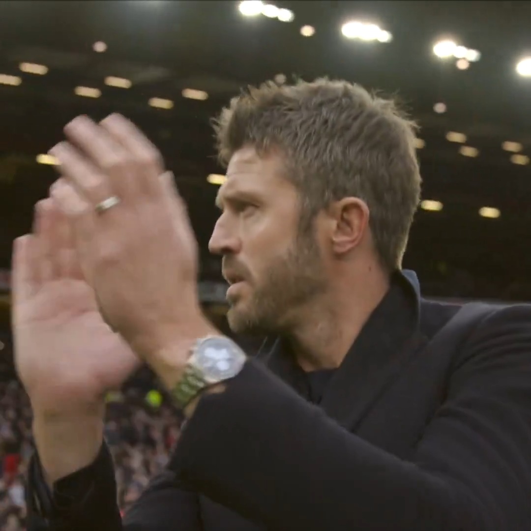 What a moment for Michael Carrick—in his FIRST game back at the helm for Man United. 👏