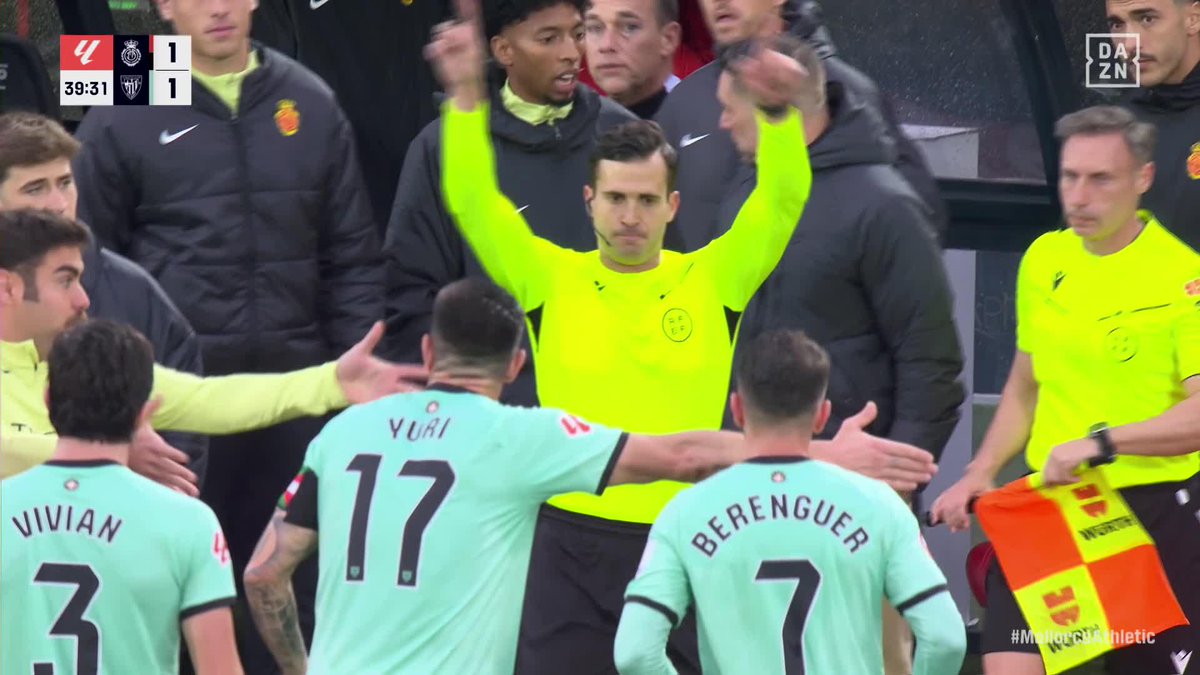 El "penalti" que ha pitado el VAR a favor del Mallorca.