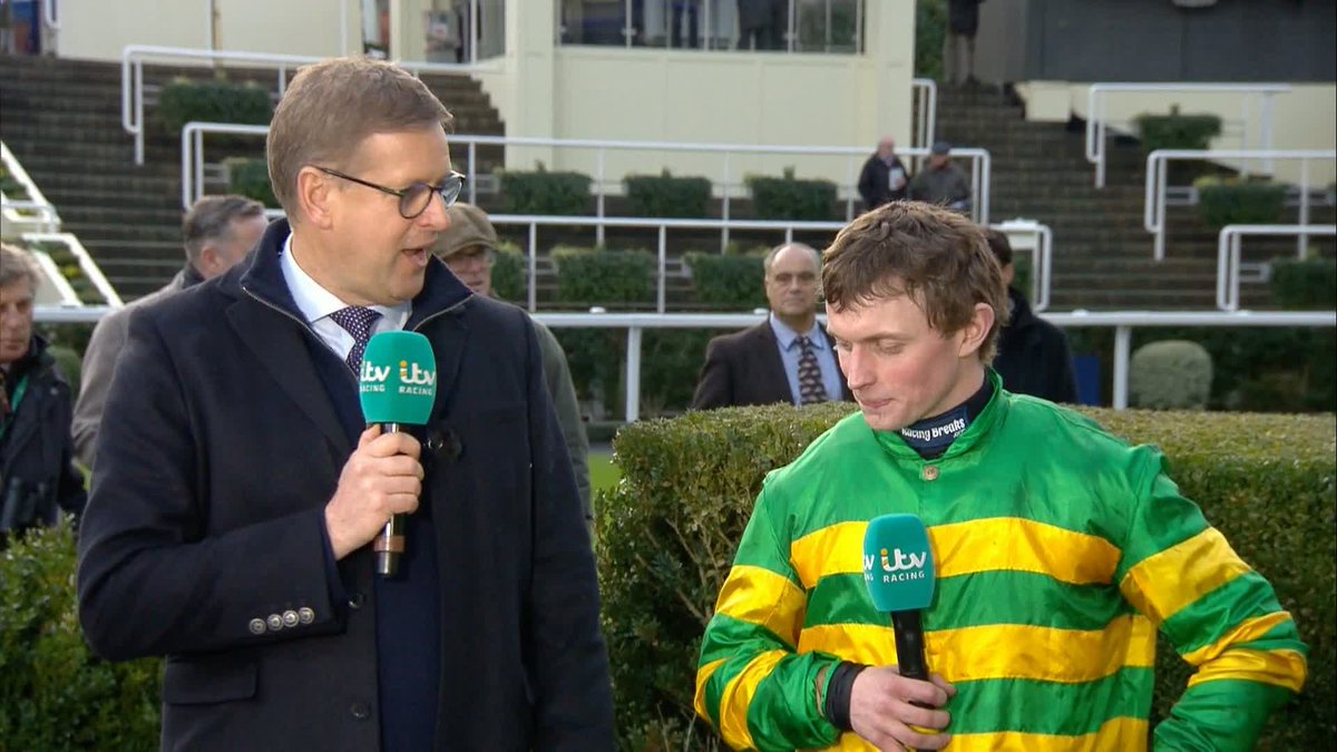 🗣"That's the lowest of the low I've ever been but it's great to get redemption anyway" 👏 James Bowen speaks to the team following Jonbon's win in the Clarence House! #ITVRacing | James Bowen