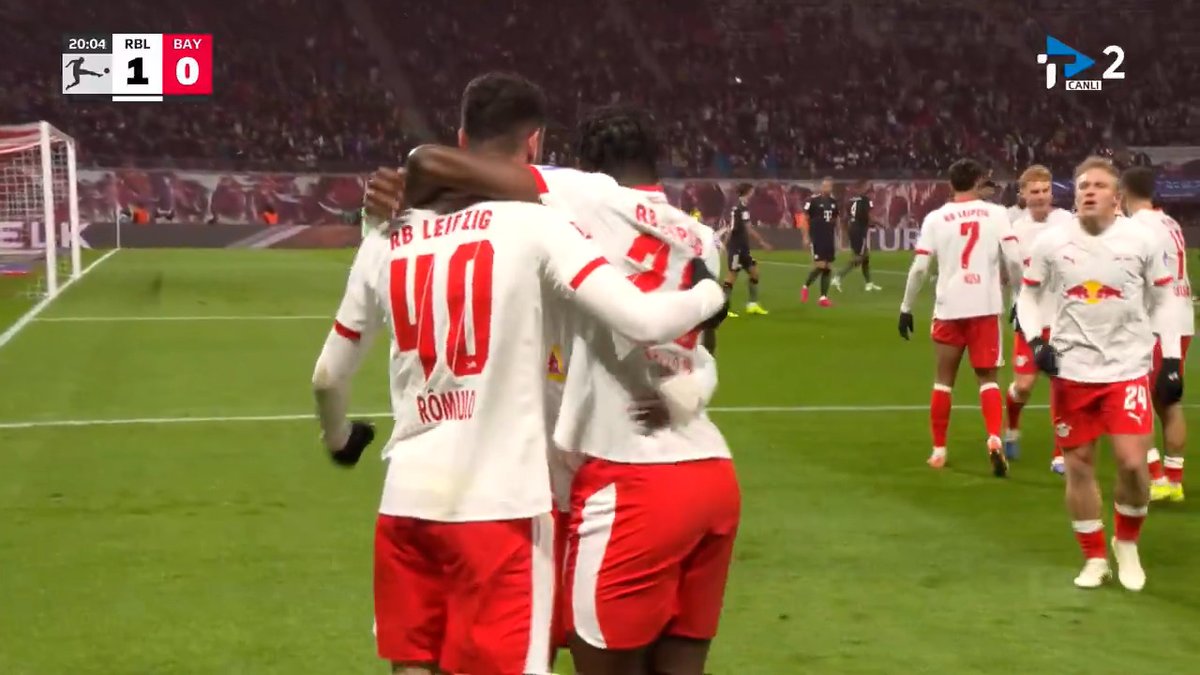 Romulo, Bayern Münih karşısında Leipzig’i 1-0 öne geçirdi.