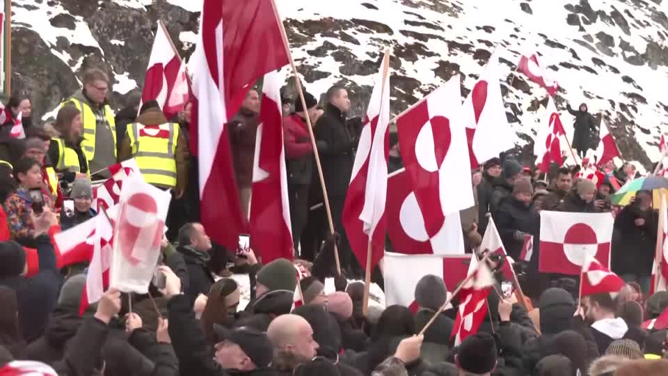 Protesters in Denmark and Greenland demonstrated against President Donald Trump's demand that the Arctic Island be ceded to the US, calling for it to be left to decide its own future