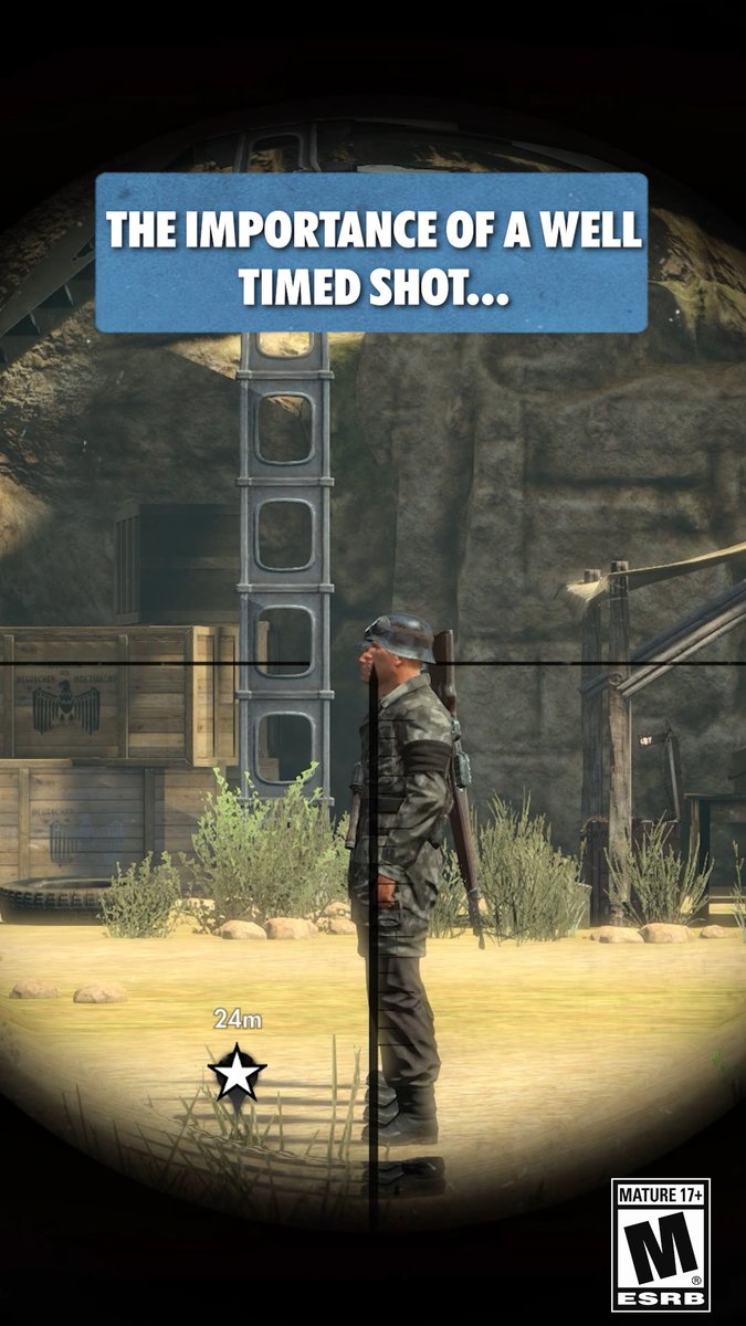 Perfect Sniper Elite 3 shot 💥💥👀👀👀👀🍒🍒🍒🍒