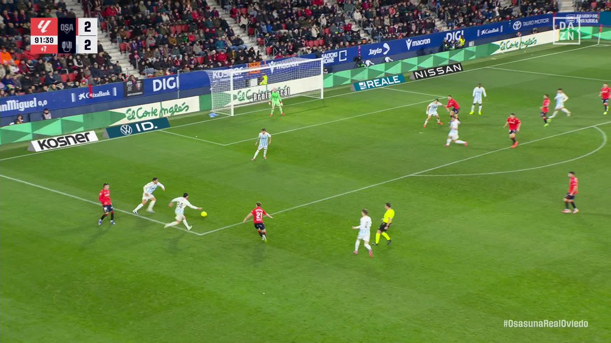 En el caos de El Sadar... VÍCTOR MUÑOZ GOLPEÓ EL ÚLTIMO🔥 C. A. OSASUNA se lleva 3 PUNTOS DE ORO. #LALIGAenDAZN ⚽