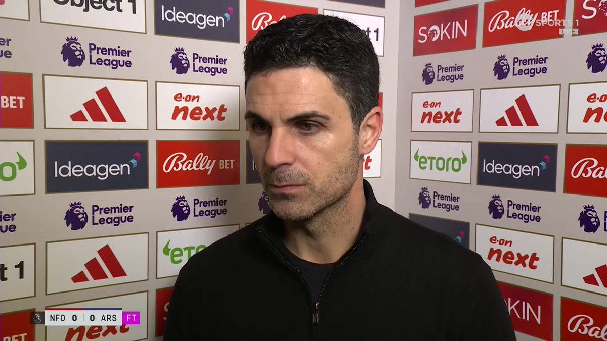 Mikel Arteta on Arsenal’s penalty claim: “I saw it live & I saw it now again. It’s very unnecessary, he brings the ball in with the hand - it’s a CLEAR penalty.” ❌😤 🎥 Football on TNT Sports