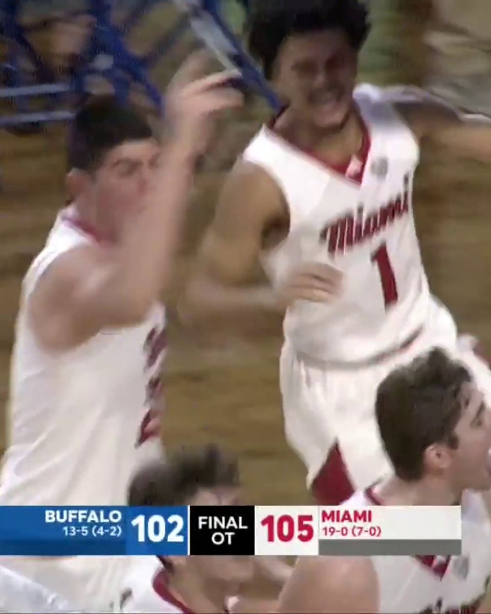 MIAMI (OH) WINS IT IN THE FINAL SECONDS TO MOVE TO 19-0‼️