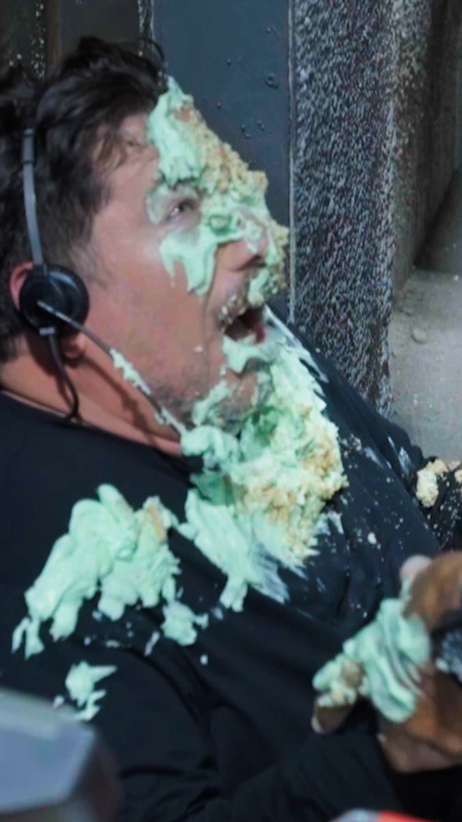 The green pie was a nice touch 🥧 #ImpracticalJokers #LouFerrigno