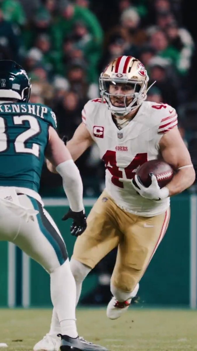 Kyle Juszczyk was fined a total of $20,288 for unnecessary roughness for using his helmet against the Eagles