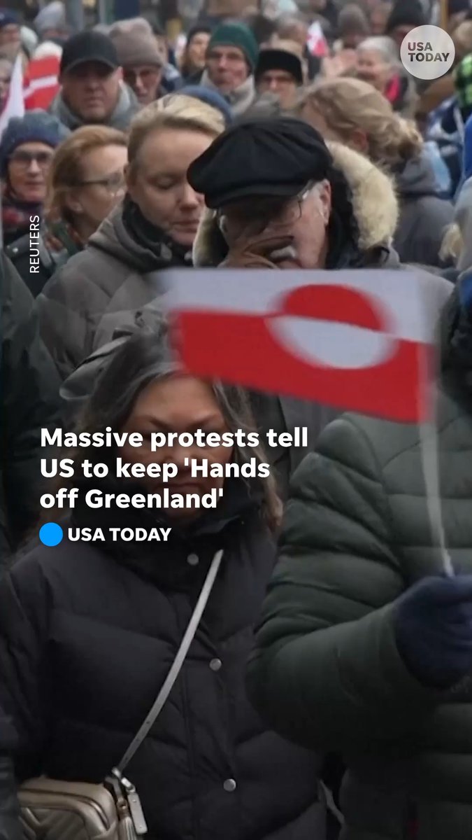 "Greenland is not for sale and we would not like to be an American." Thousands of protesters gathered across Denmark to oppose President Donald Trump's threat to take control of Greenland.