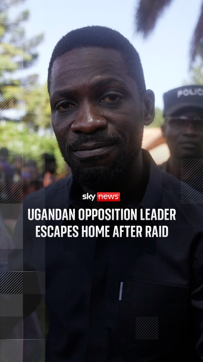 Bobi Wine, of Uganda's National Unity Platform party, said the military and police had raided his home, but he was able to 'escape'. A police spokesperson said the measure was implemented to prevent people from using the premises to incite violence. 🔗