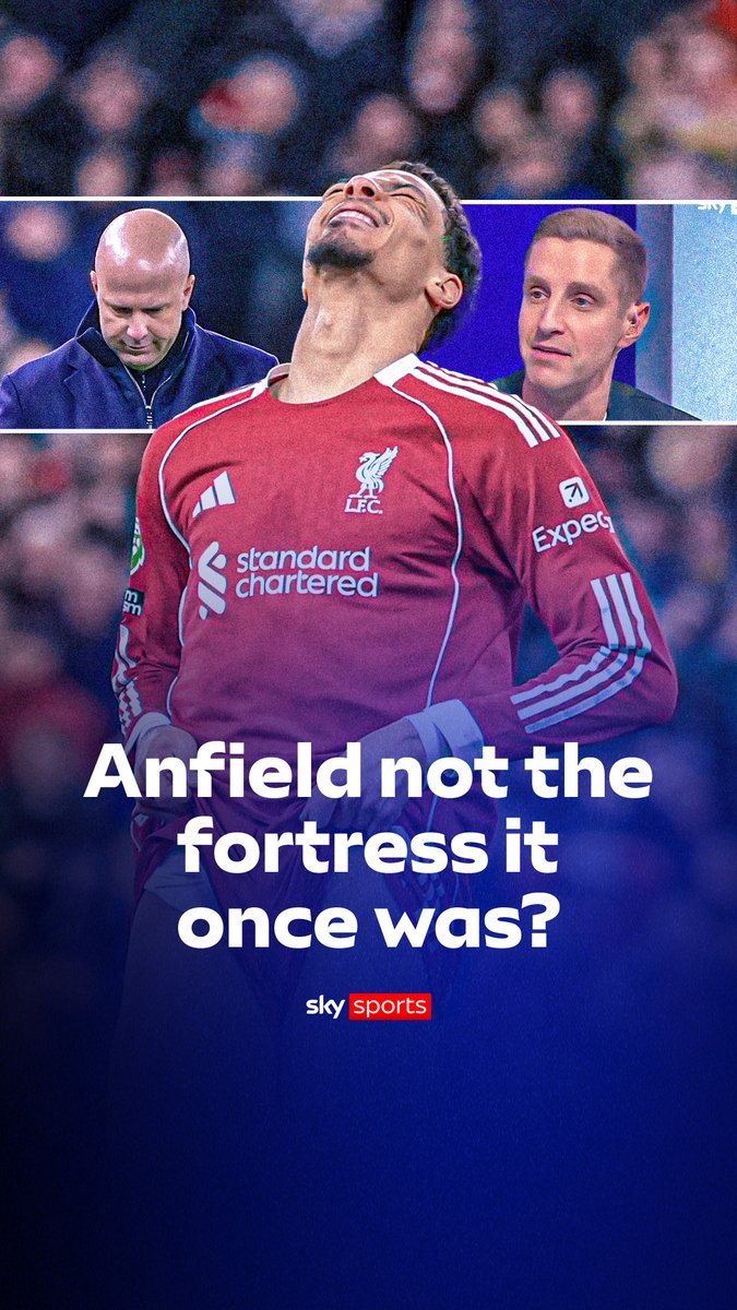 Is Anfield no longer the fortress it once was? 🤔