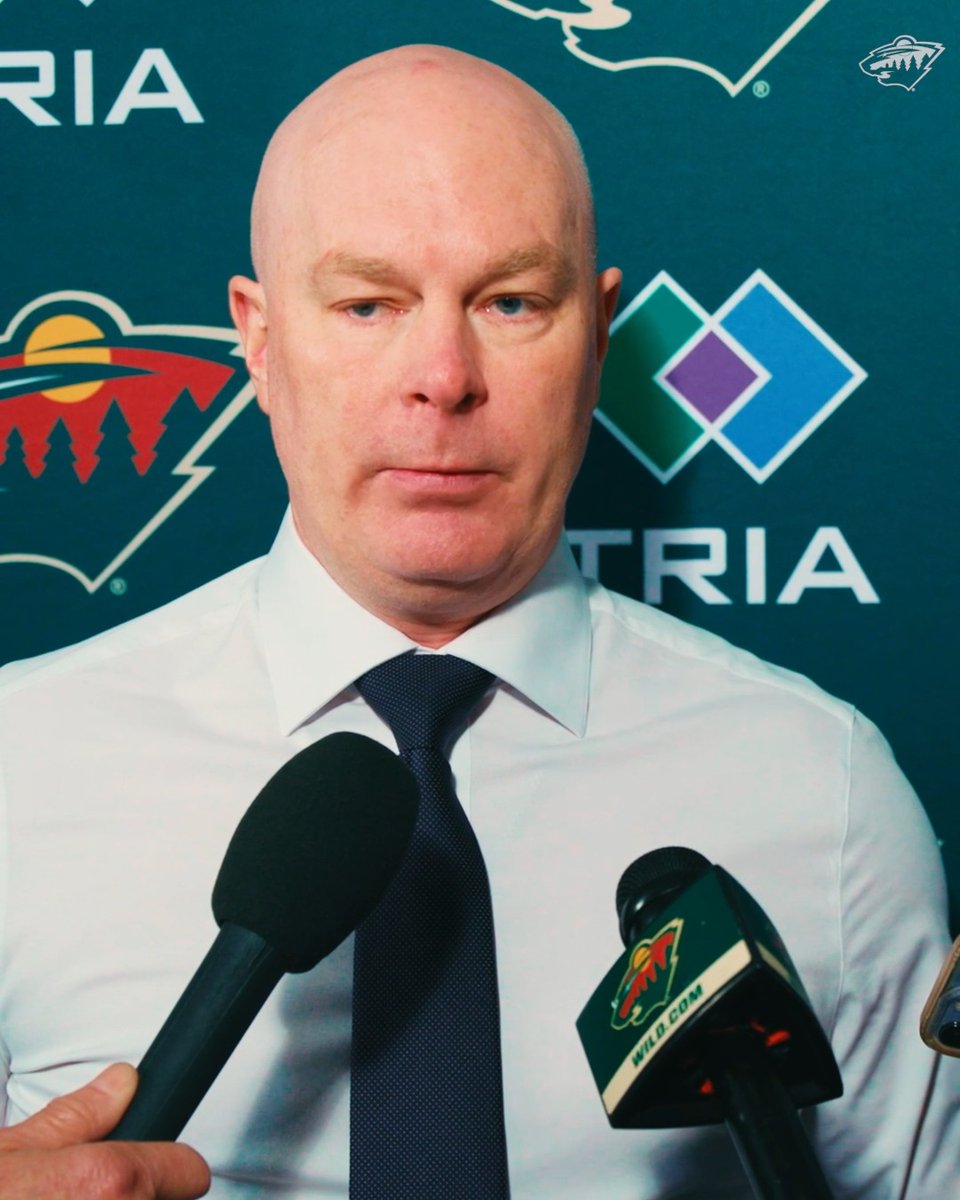 "Hockey is the game we all love, but winning is our business" 🗣️ Coach Hynes on winning the game today #mnwild
